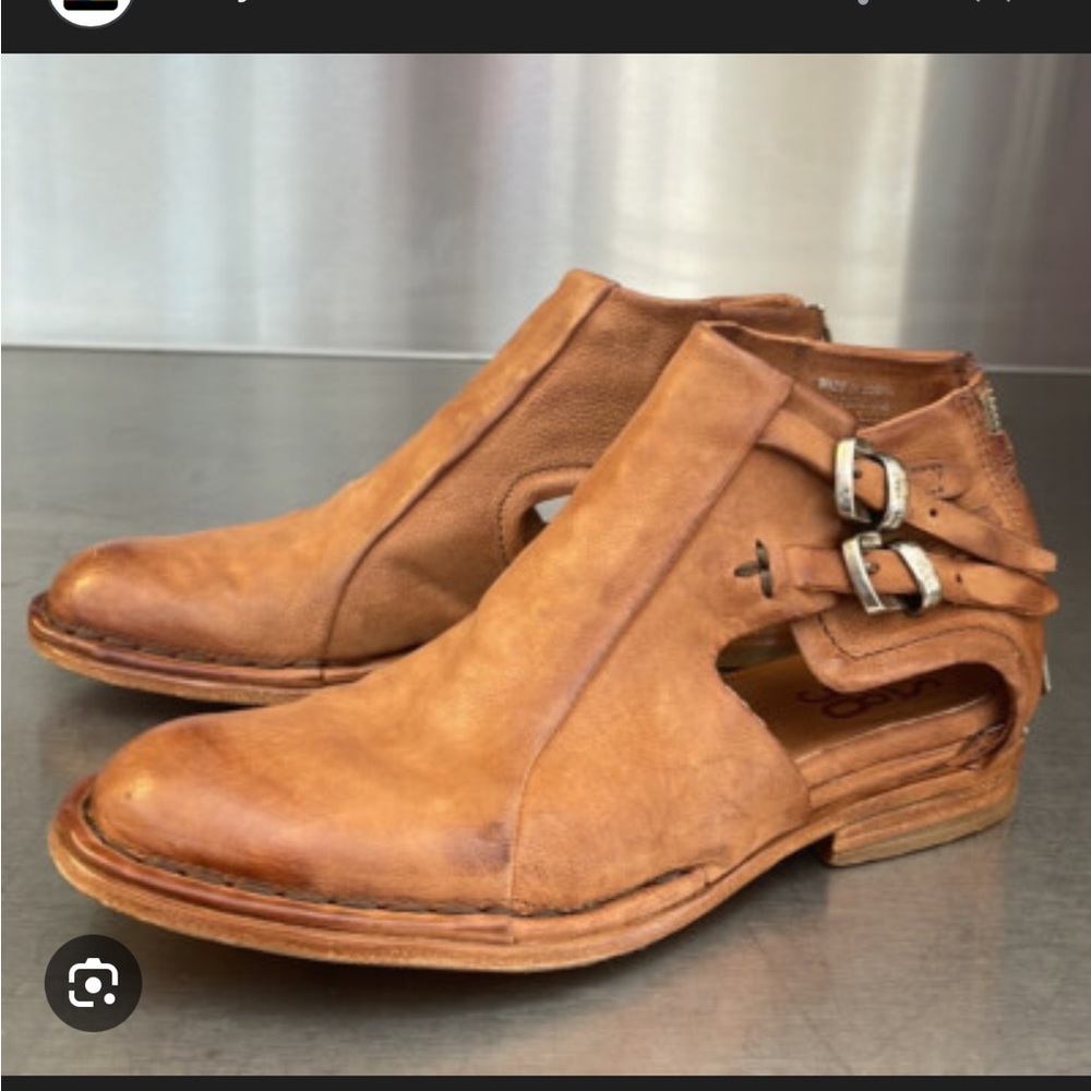 A.S. 98 Dusty Meadow cognac leather shoes